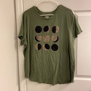 Old Navy Phases of the Moon Shirt